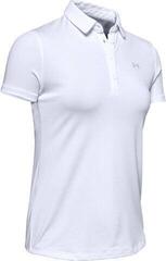 Under Armour Zinger Short Sleeve Womens Polo Shirt White/Halo Gray L