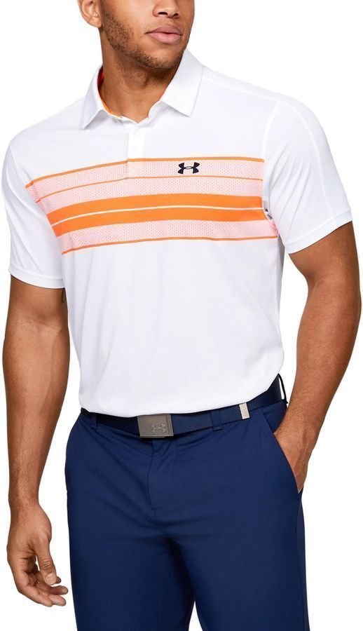 Polo-Shirt Under Armour Vanish Chest Stripe Weiß L