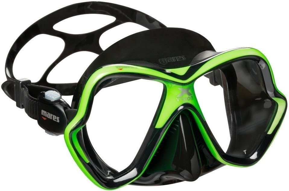 Maska do nurkowania Mares X-Vision Black/Lime Black