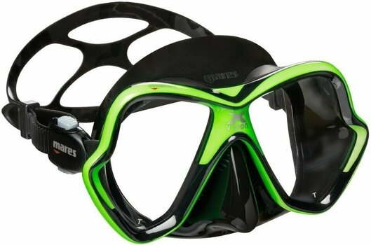 Diving Mask Mares X-Vision Black/Lime Black - 1