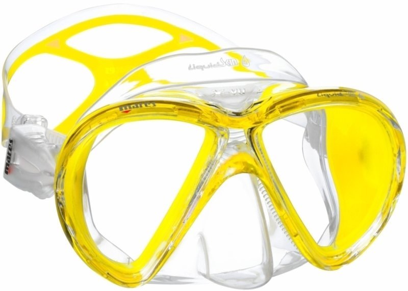 Tauchermaske Mares X-VU Liquidskin Clear/Yellow