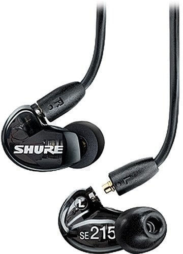 Hörlurar med öronsnäcka Shure SE215-K-EFS Black
