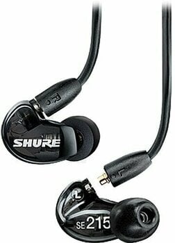 Hörlurar med öronsnäcka Shure SE215-K-EFS Black - 1