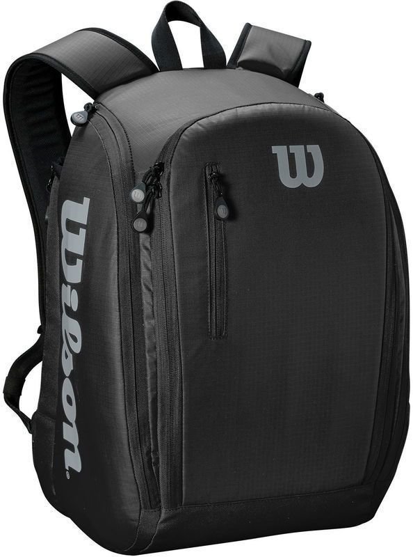 Тенис чанта Wilson Backpack 2 Черeн-Cив Тенис чанта