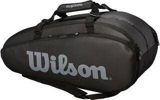 Wilson Tour 2 Compartment Large Racket Bag Black/Grey Wilson Tour 2 Compartment Large Racket Bag Black/Grey