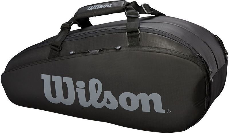 Tenisz táska Wilson Tour Compartment 6 Fekete Tenisz táska