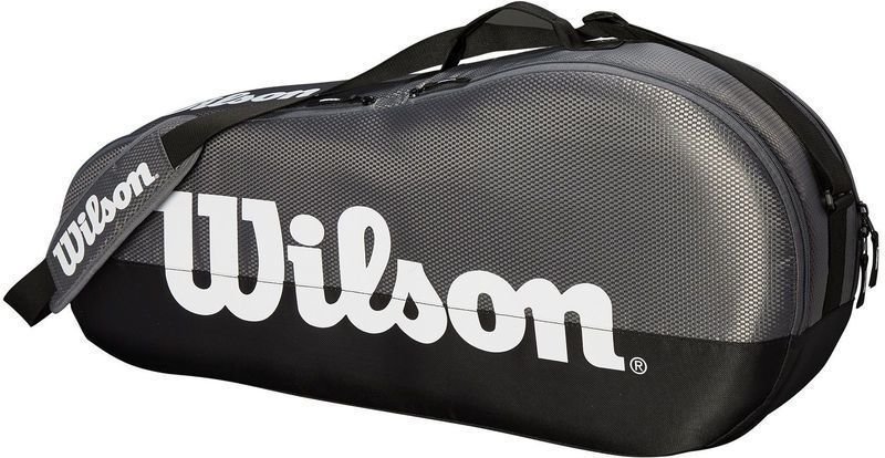 Tenisová taška Wilson Team Compartment 3 Šedá-Černá Tenisová taška