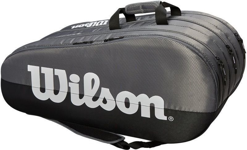 Tennis Bag Wilson Team Compartment 12 Grey-Black Tennis Bag