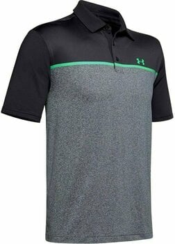 Chemise polo Under Armour Playoff 2.0 Black/Pitch Grey/Vapor Green M - 1
