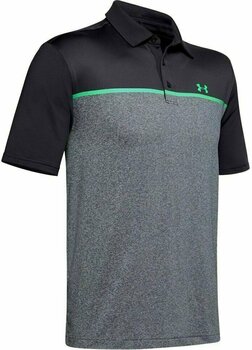 Chemise polo Under Armour Playoff 2.0 Black/Pitch Grey/Vapor Green XL - 1