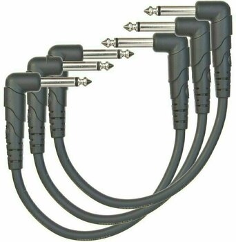 Patchkabel D'Addario Planet Waves PW-CGTP-305 Schwarz 15 cm Winkelklinke - Winkelklinke - 1