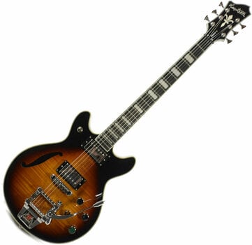 Guitarra elétrica Hagstrom Tremar Deuce-F Tobacco Sunburst - 1