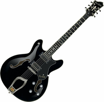 Semiakustická gitara Hagstrom Viking Black - 1