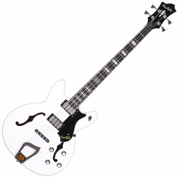 4-string Bassguitar Hagstrom Viking Bass White 4-string Bassguitar - 1