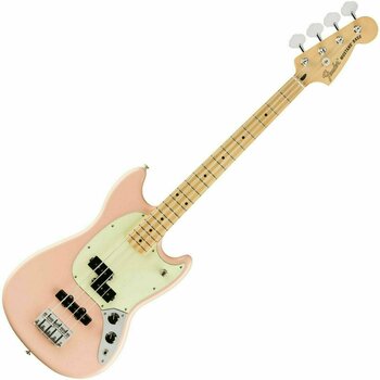 4-strenget basguitar Fender Player Offset Mustang Bass MN Shell Pink - 1