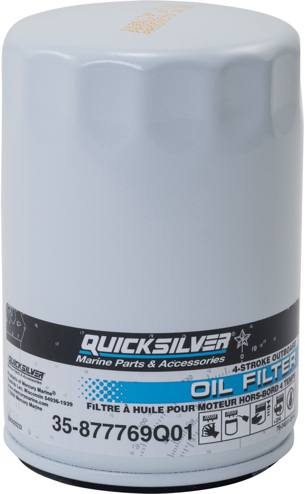 Filtr do silników zaburtowych, filtr do silników morskich Quicksilver Oil Filter 35-877769Q01