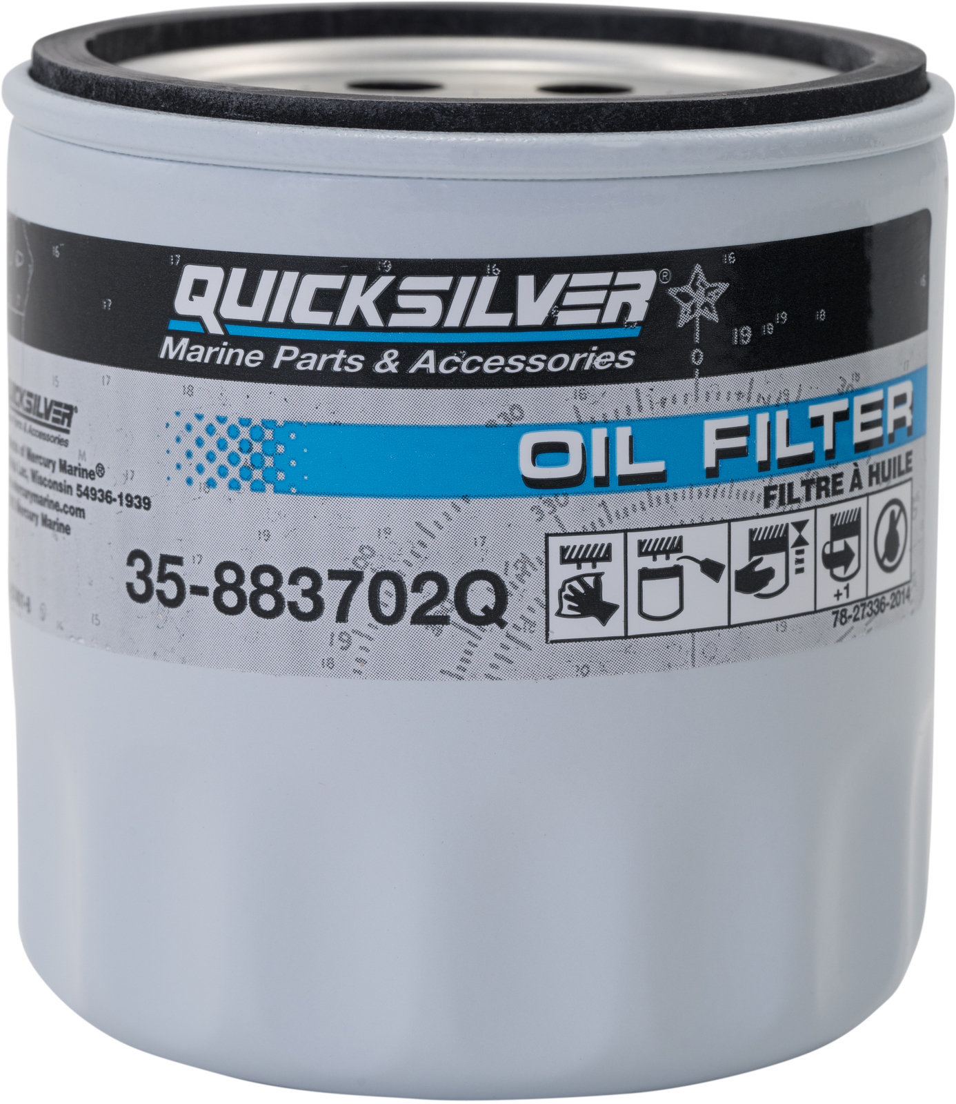 Motorový lodný filter  Quicksilver Oil Filter 35-883702Q