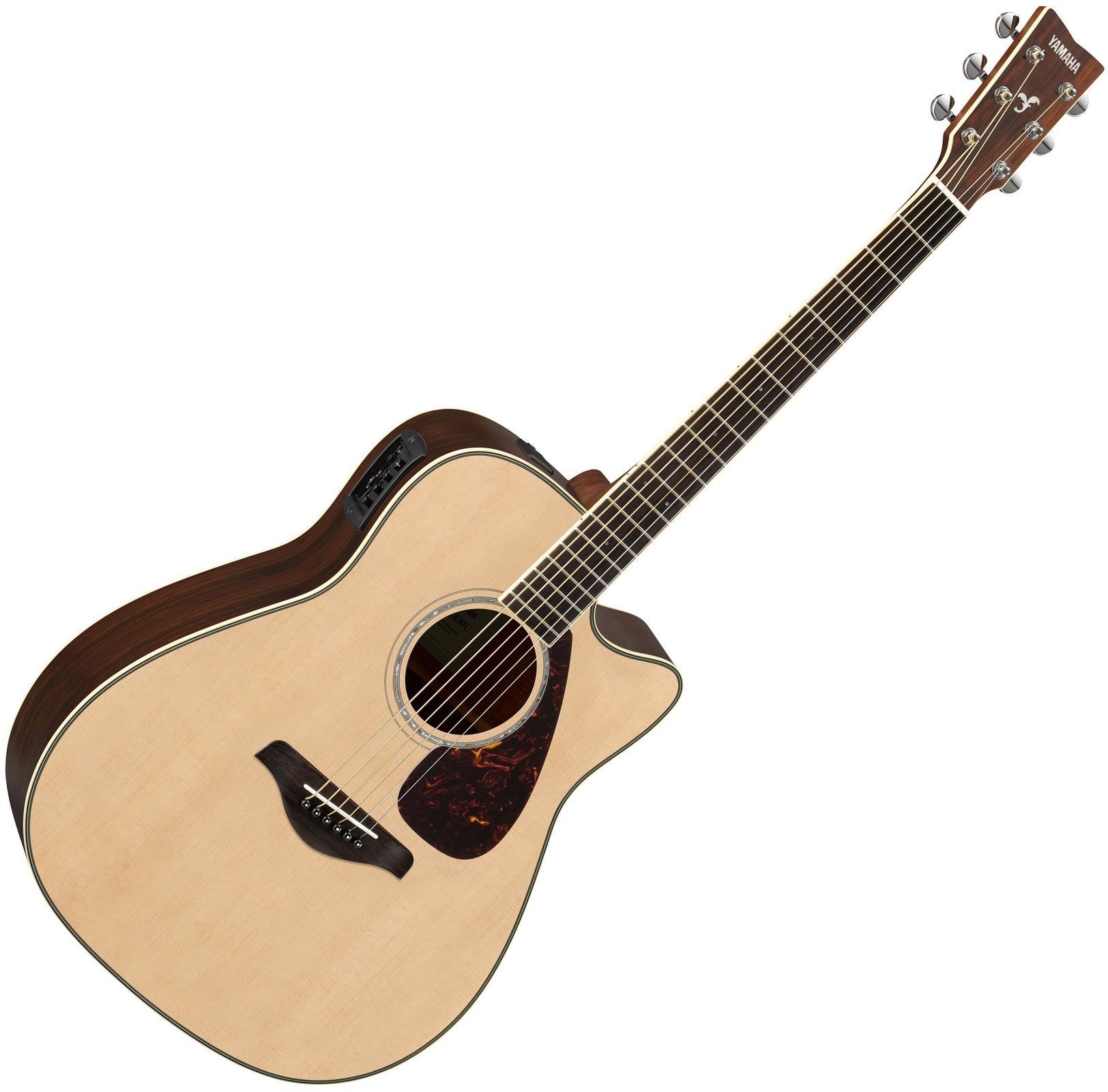 Dreadnought elektro-akoestische gitaar Yamaha FGX830C Natural