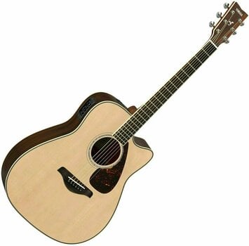 Dreadnought elektro-akoestische gitaar Yamaha FGX830C Natural - 1