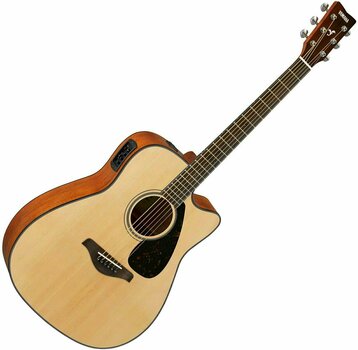 Elektroakustická gitara Dreadnought Yamaha FGX800C NT - 1
