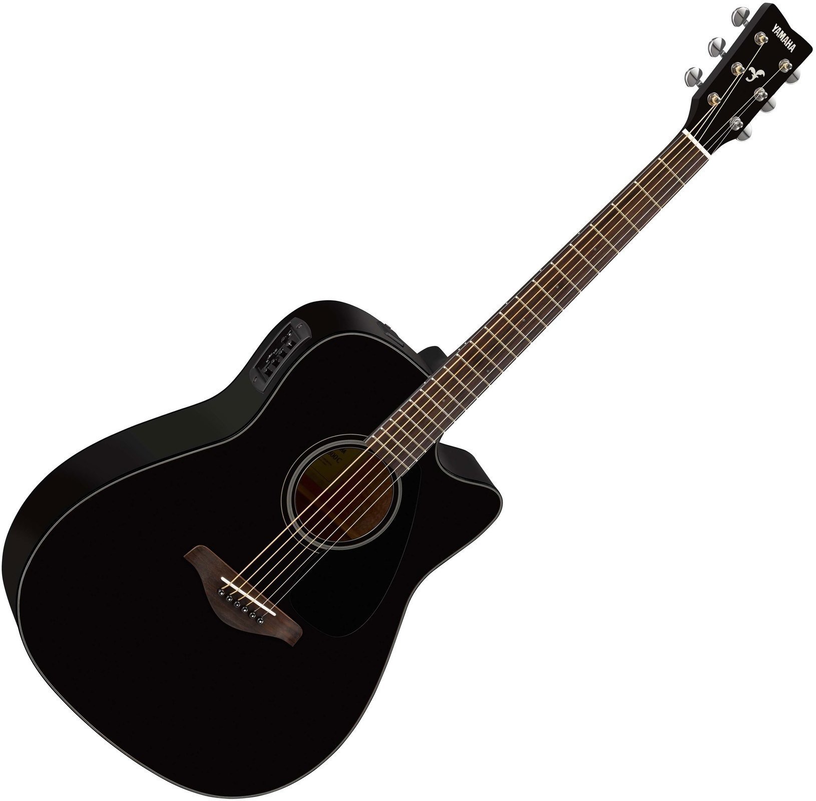 Elektroakusztikus gitár Yamaha FGX800C BK