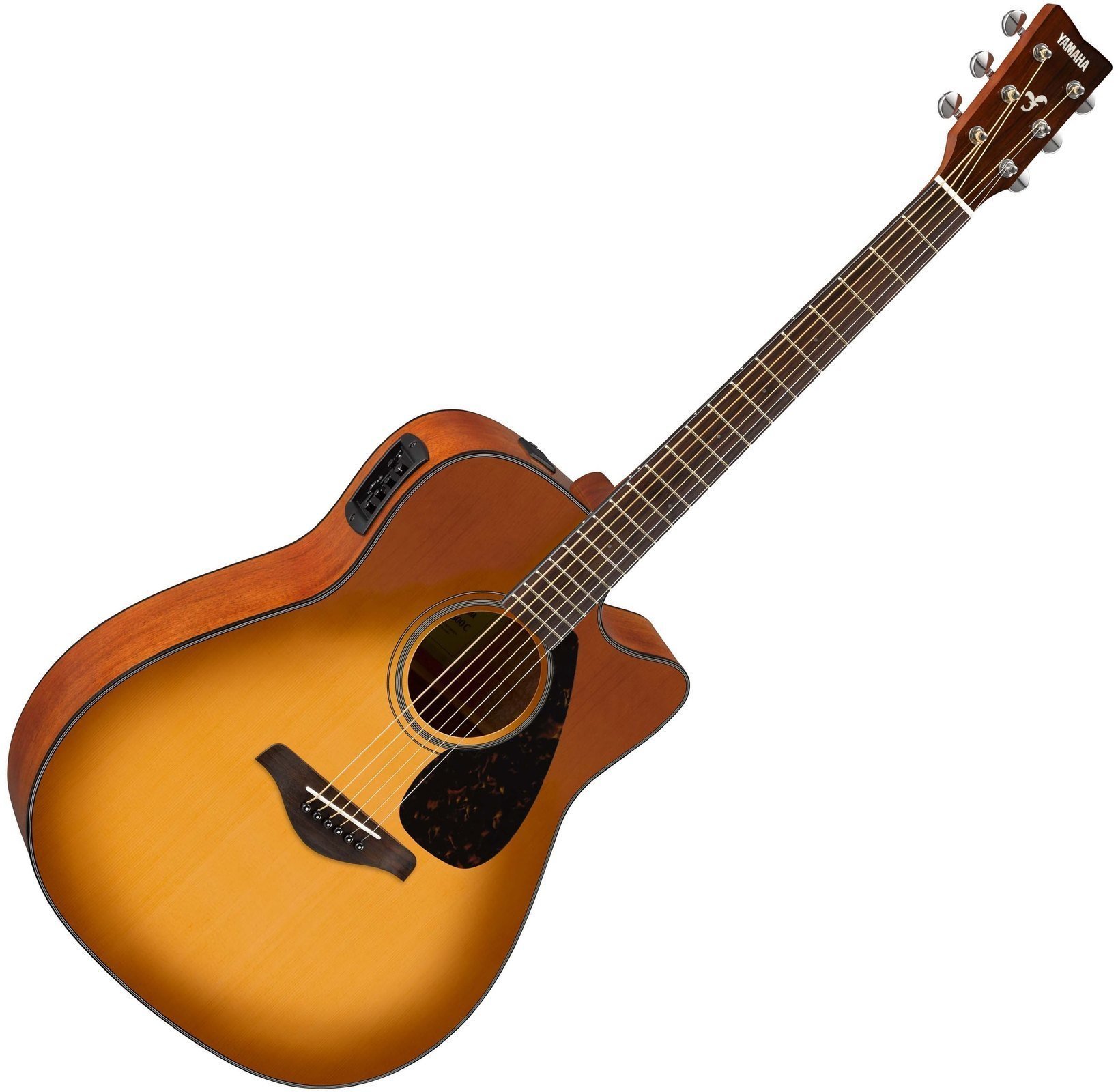 Dreadnought elektro-akoestische gitaar Yamaha FGX800C SB