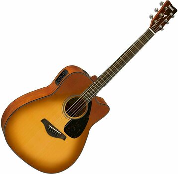 guitarra eletroacústica Yamaha FGX800C SB - 1