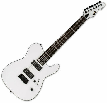 7-string Electric Guitar ESP LTD TE-417 Snow White - 1