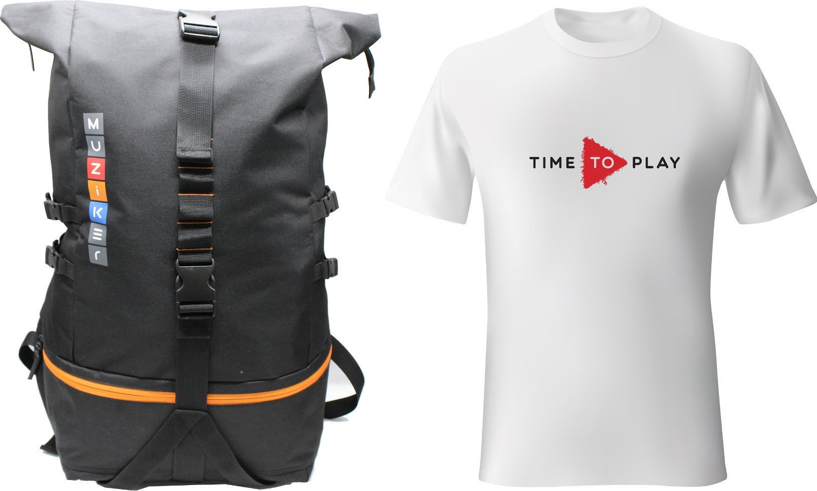 T-shirt Muziker Time To Play T-shirt Red M