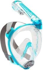 Maska za potapljanje Cressi Duke Clear/Aquamarine/Transparent