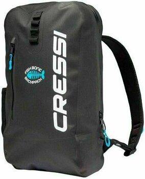 Водоустойчива чанта Cressi Fishbone Dry Backpack 25L Black/Light Blue - 1