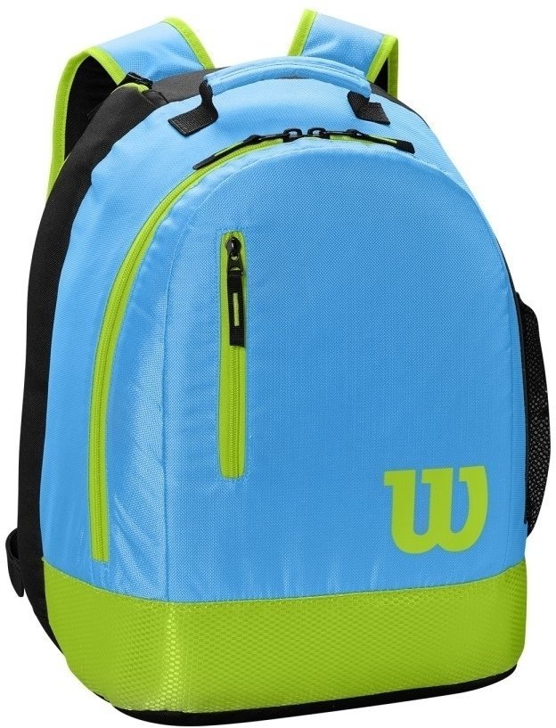 Тенис чанта Wilson Youth Backpack 1 Blue/Lime Тенис чанта