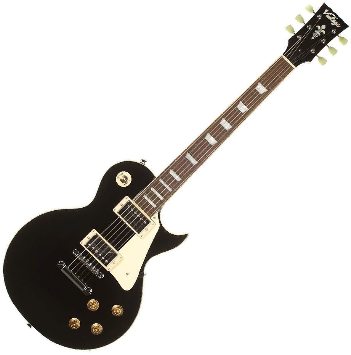 Electric guitar Vintage V100 Gloss Black