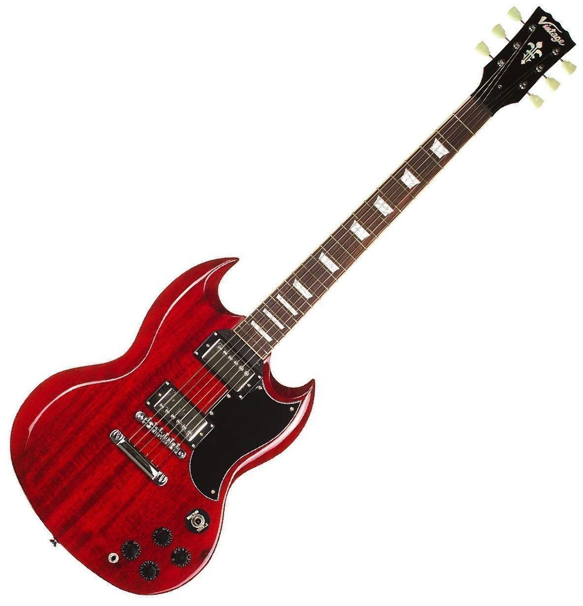 Elektrische gitaar Vintage VS6 Cherry Red