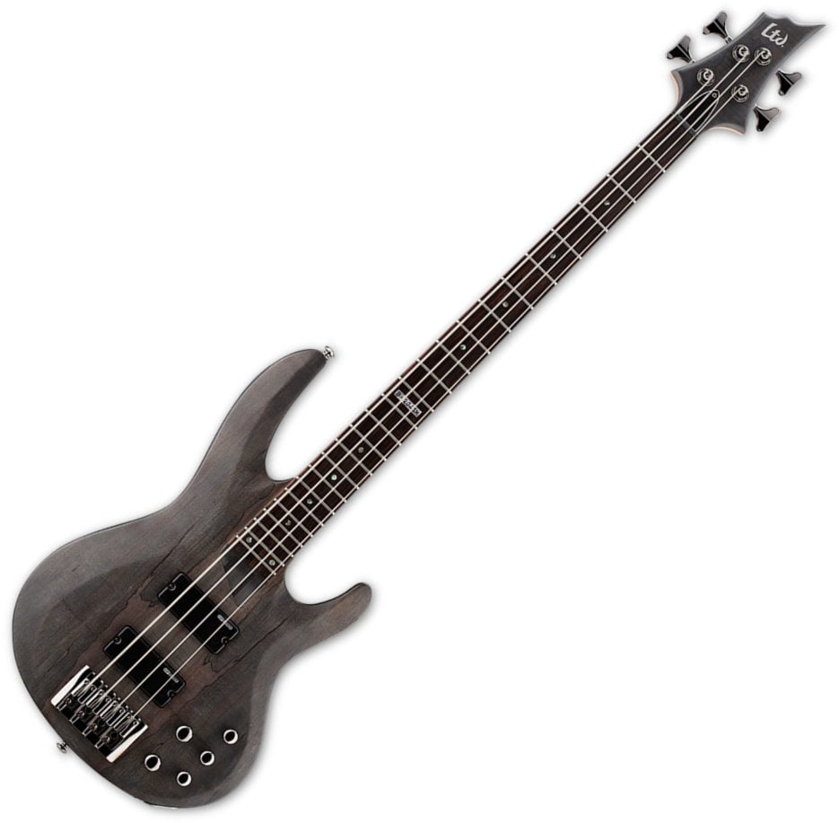 4-string Bassguitar ESP LTD B-204SM SeeThru Black