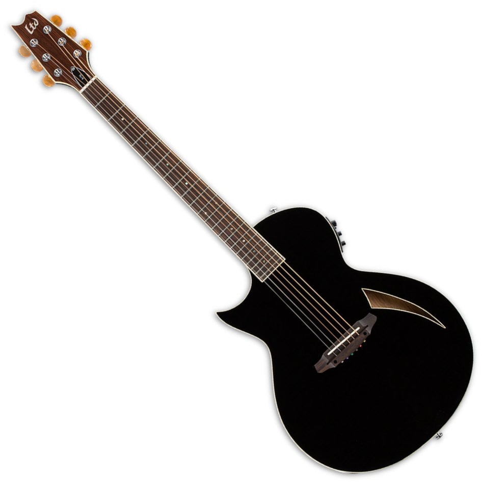 Special elektroakustinen kitara ESP LTD TL-6 Musta