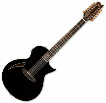 12-snarige elektrisch-akoestische gitaar ESP LTD TL-12 Zwart - 1