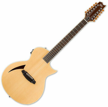 Guitarra eletroacústica de 12 cordas ESP LTD TL-12 Natural - 1