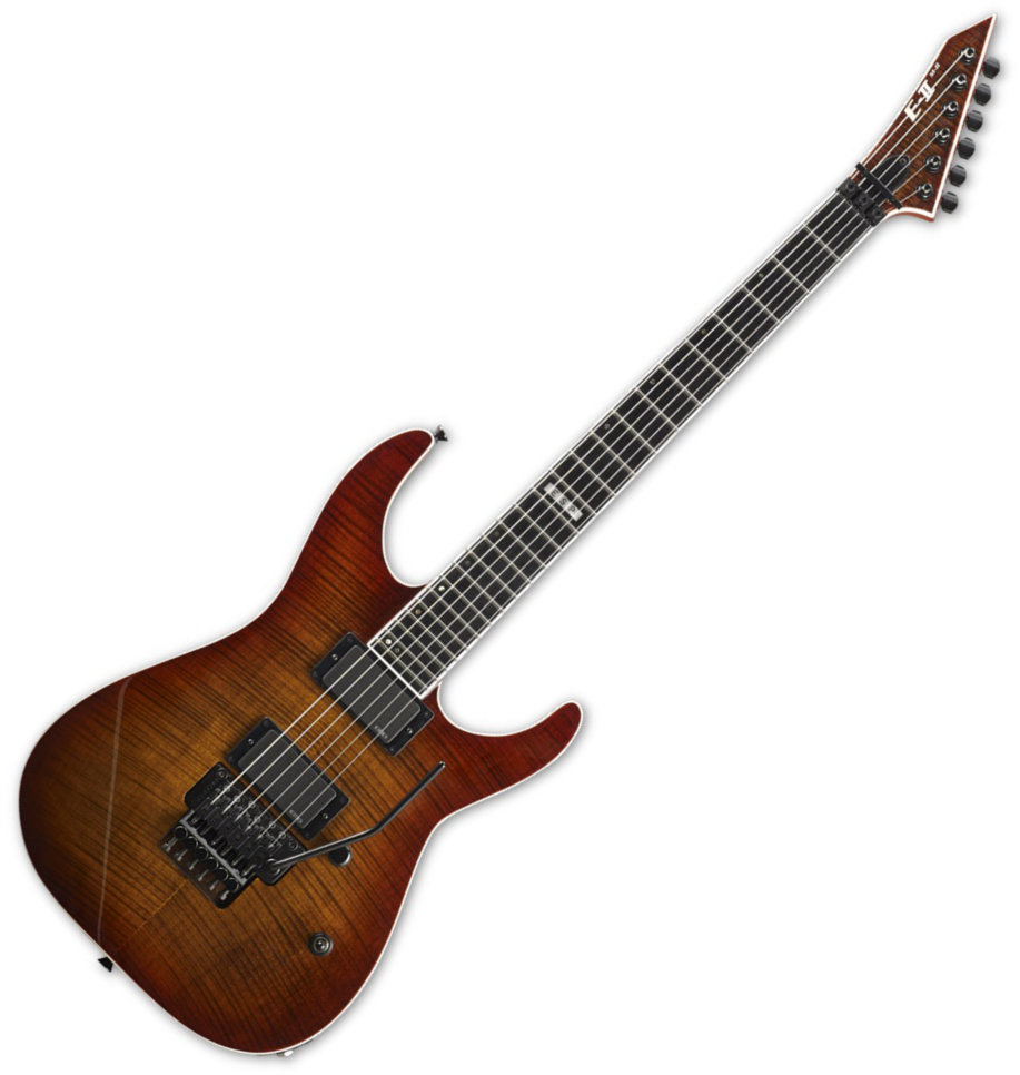 Electric guitar ESP E-II M-II FM Amber Cherry Sunburst