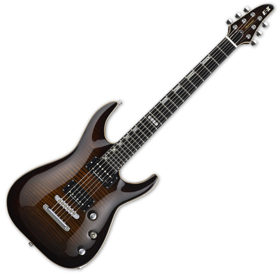 Guitarra eléctrica ESP E-II Horizon FM NT Dark Brown Sunburst