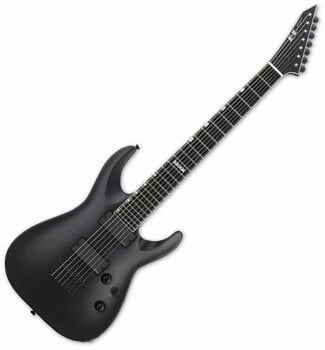 Guitarra eléctrica de 7 cuerdas ESP E-II Horizon NT-7B Black Satin - 1
