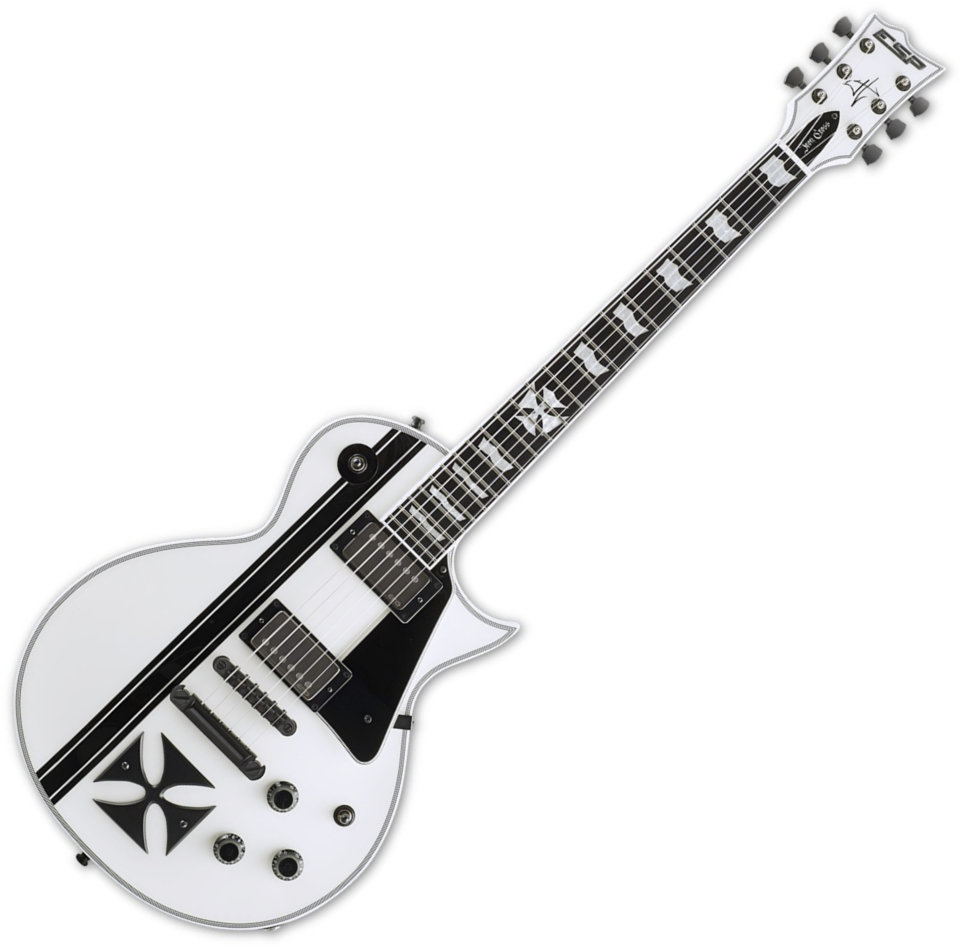 Elektrická gitara ESP Iron Cross James Hetfield Snow White