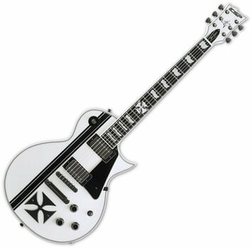 Guitare électrique ESP Iron Cross James Hetfield Snow White - 1