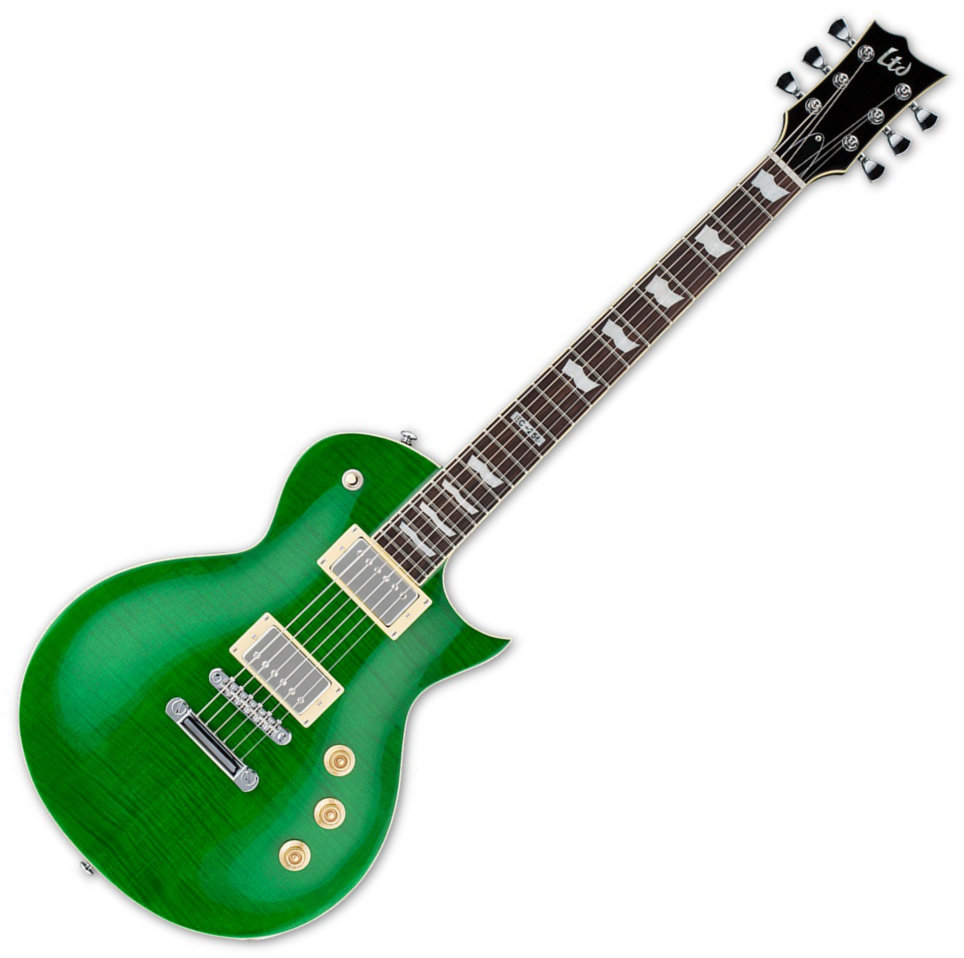 Guitare électrique ESP LTD EC-256FM See Thru Green