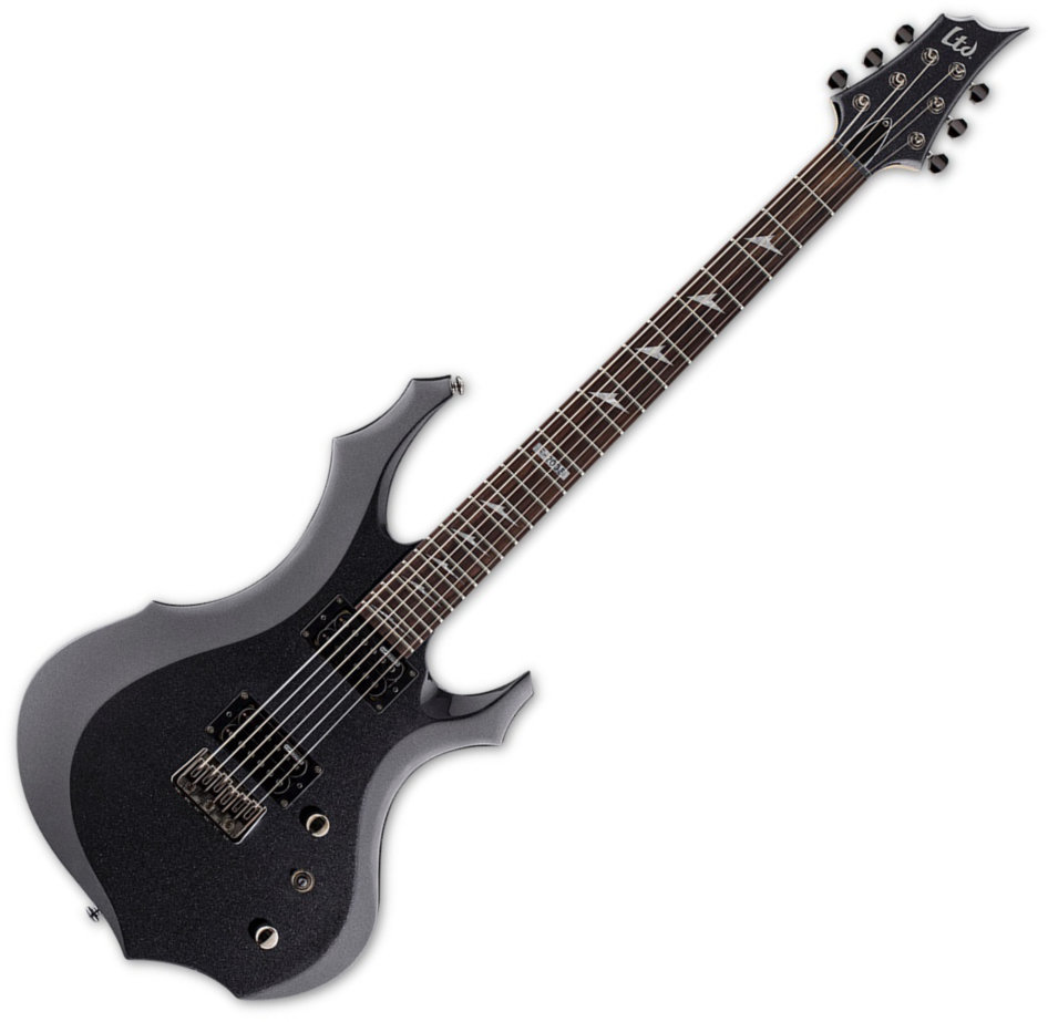 Elektromos gitár ESP LTD F-200B Charcoal Metallic