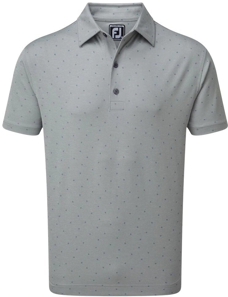 Chemise polo Footjoy Smooth Pique Heather Grey/Royal L