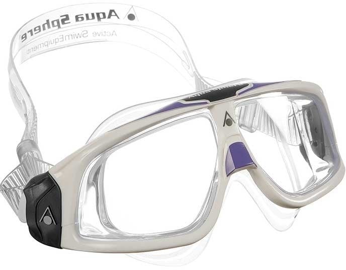 Swimming Goggles Aqua Sphere Swimming Goggles Seal 2.0 Lady Clear Lens White/Lavender UNI