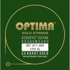Guitar strings Optima 1747-CL 24K Gold Acoustics Guitar strings
