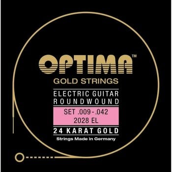 Струни за електрическа китара Optima 2028-EL 24K Gold Electrics - 1