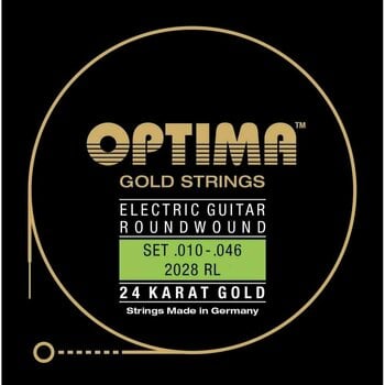 Струни за електрическа китара Optima 2028-RL 24K Gold Electrics - 1